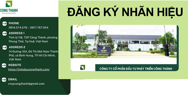 Đăng ký nhãn hiệu công ty Công Thành