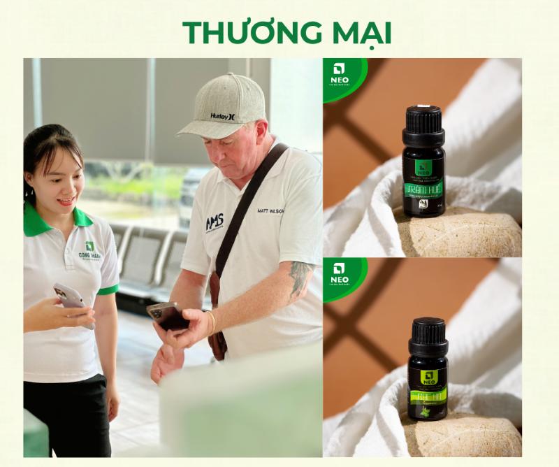 Tiêu chí thương mại đối với sản phẩm tinh dầu Công Thành NEO
