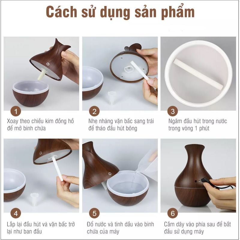 Hướng dẫn sử dụng máy khuếch tán tinh dầu