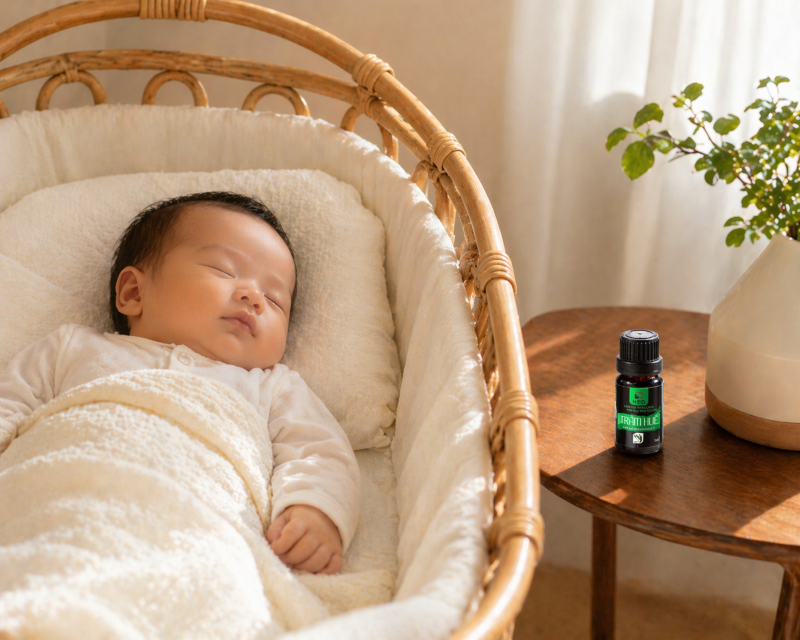 Tinh dầu Tràm an toàn, lành tính, hỗ trợ giữ ấm cho bé nhỏ