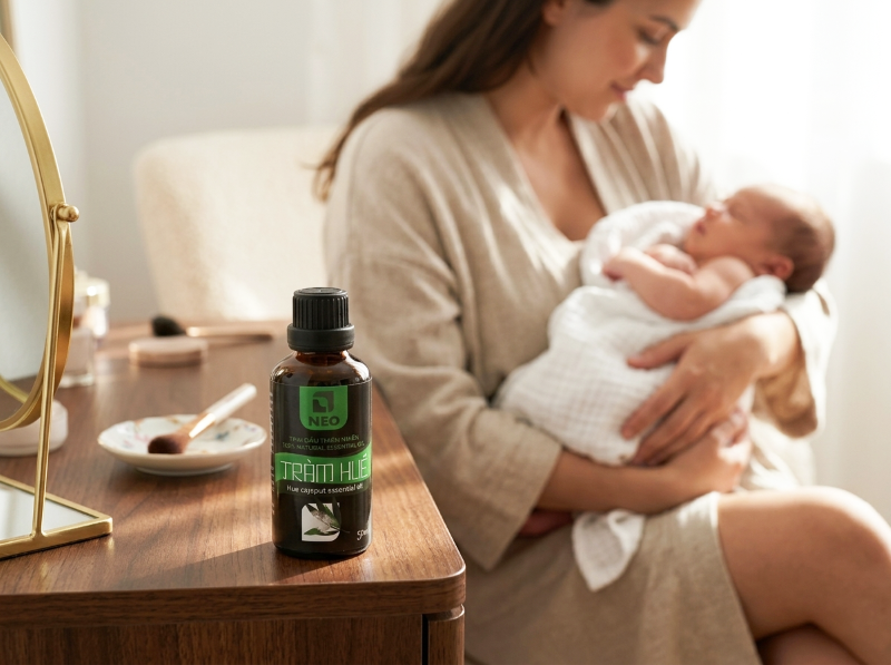 Tinh dầu Tràm Huế cho mẹ và bé sau sinh