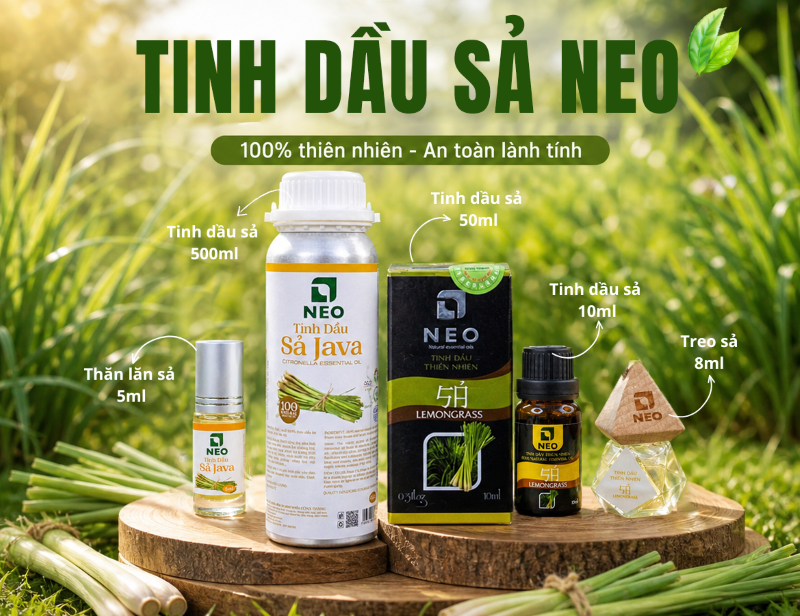 Các dòng tinh dầu sả NEO