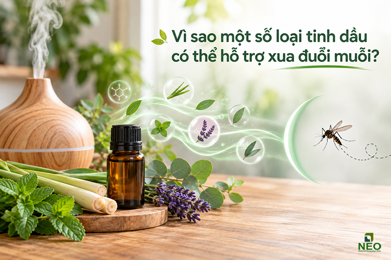 Vì sao một số loại tinh dầu có thể hỗ trợ xua đuổi muỗi