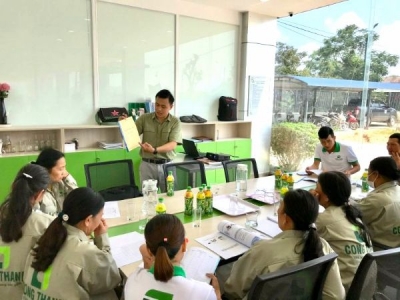 Cty Công Thành đào tạo nông dân phường Phong Thái trồng vùng nguyên liệu chuẩn VietGAP
