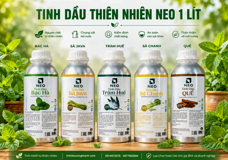 Tinh dầu giá sỉ NEO - Tinh dầu thiên nhiên sản xuất tại Việt Na